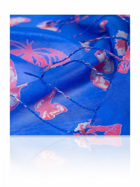 Палантин Женский S20-BUTTFLY/ROYAL.BLUE